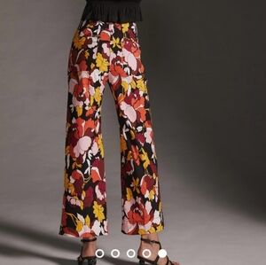 Anthropologie The Colette Wide Leg cropped pants